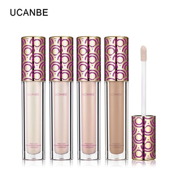 

5 piece/lot 4 colors liquid concealer makeup waterproof cover face flaws lightweight concealer cream brighten contour cosmetics