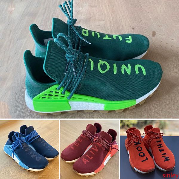 

nmd human race trail hu running shoes unique future feel alive look within other women mens pharrell williams sports sneakers 36-47
