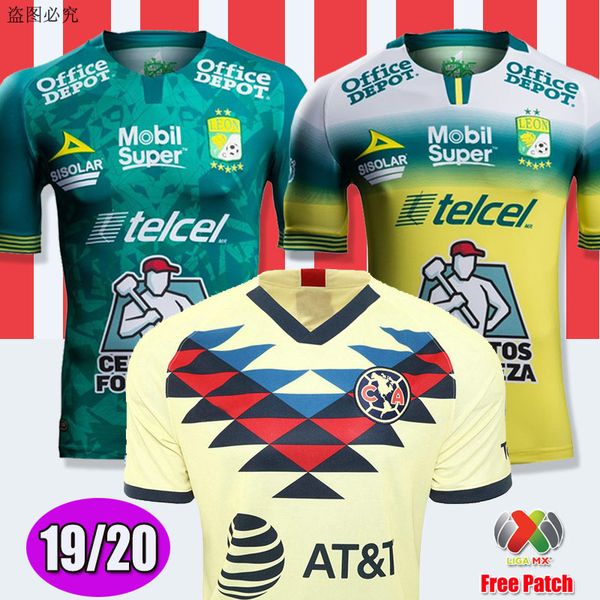 

2019 2020 Club Leon трикотажных изделий футбола 19/20 LIGA MX ЛЕОН Главные Вдали майки Camisetas де Futebol Leon Джерси Таиланд Uniform Kit