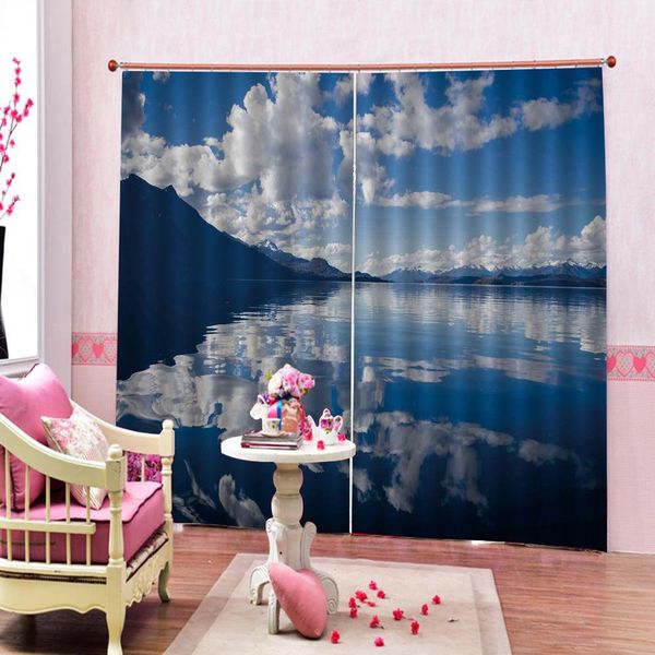 

blue sky white cloud curtains for living room bedroom blackout curtains luxury stereoscopic
