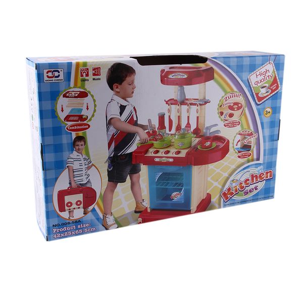 

children large kitchen cooking pretend play toys baby simulation table model early educational toys for girl birthday gift
