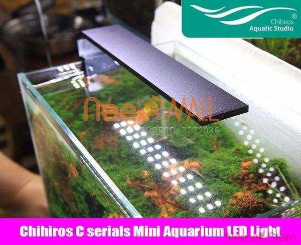 

chihiros aquarium led light clip-on fixture water proof with brightness control for fish and plant table tank hightlight lamp a
