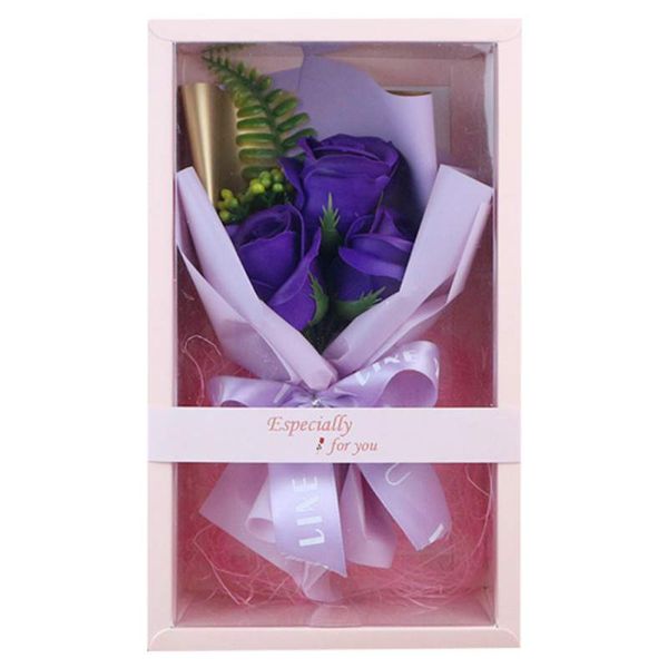 

valentine's day gift rose soap flower artificial floral decoration dry flower bouquet gift box for valentine day