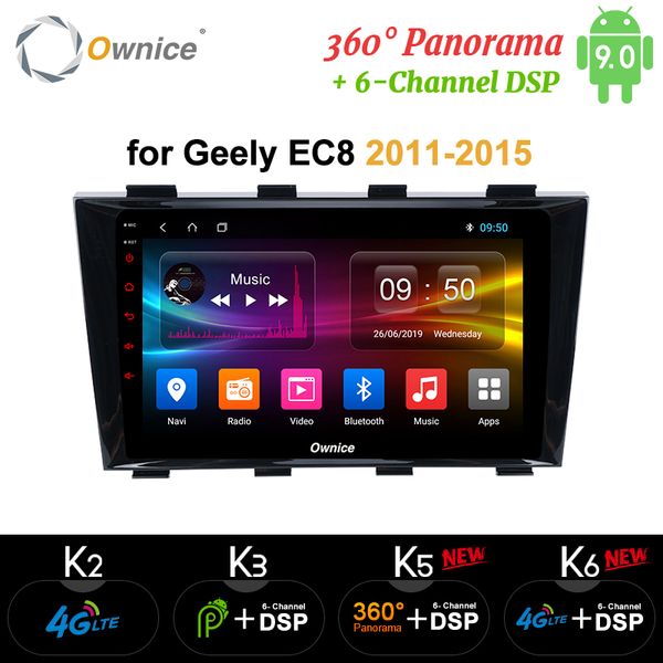 

ownice android 9.0 k5 k6 for geely emgrand ec8 2011 - 2015 360 panorama car tablet pc player gps navi radio dsp 4g lte spdif car dvd