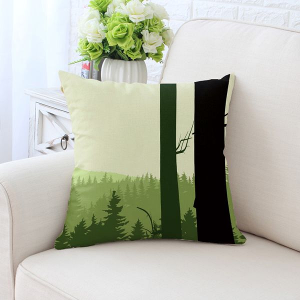 

2pcs/lot decorative pillow cushion cover scenic cushion cover 45*45cm pillowcase sofa chair seat car pillow home decor