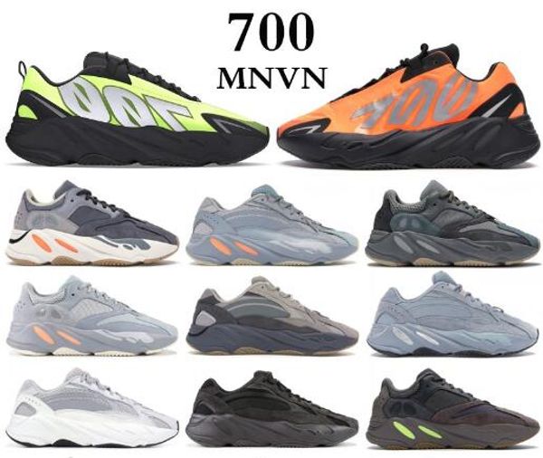 

700 mnvn reflective orange bone wave runner men women running shoes sneakers solid grey analog tael carbon blue designer shoes