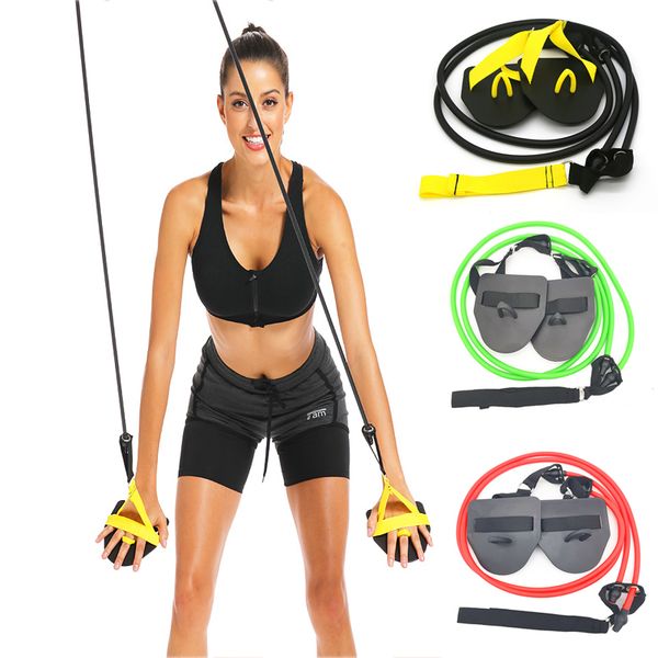 

professional simulation swimming exercise land arm strength work out resistance band hand webbed paddle swimming forging