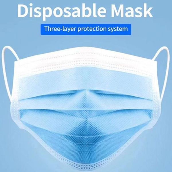 

dhl disposable 3m mask 3-layer protective face mask anti pm2.5 breathable facial dust mask in stock ship in 24hrs
