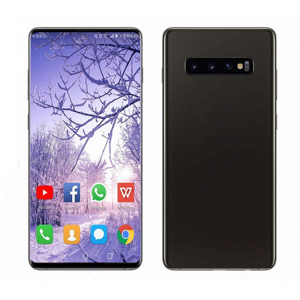 

6.3 inch Goophone S10 plus s10+ 1G RAM 8G rom Unlocked Smartphones Shown 128 GB 4G LTE Android 9.0 octa core