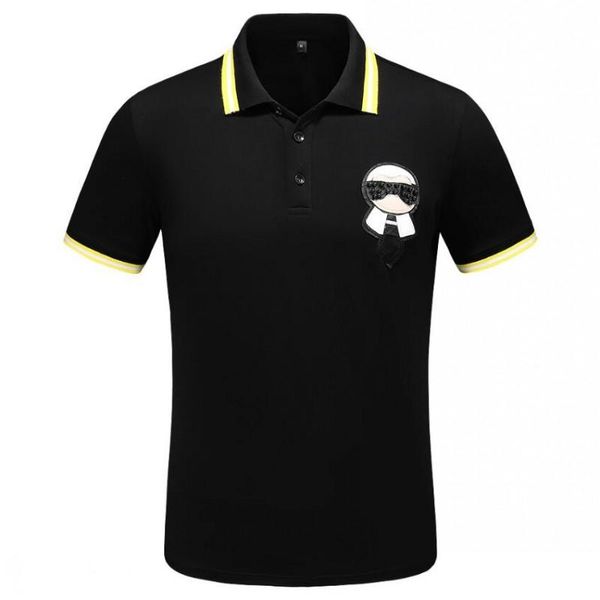 

дизайнер мужской рубашки поло бренда printing топ футболки для италии моды рубашки поло мужчин высокой улицы хлопок теги топы футболке m-3xl, White;black