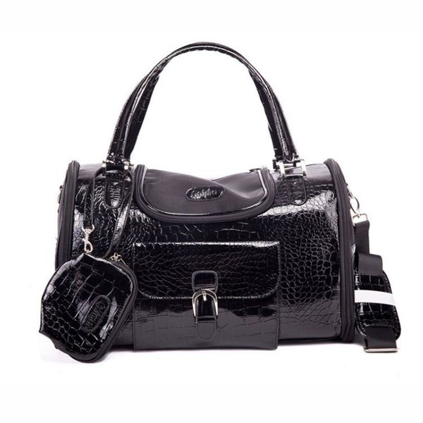 

bag pet package portable pvc 2019 carrier dog puppy travel pet bag s shoulder handbag for small cats drop shipping (34x22x20 cm) eqdje, Red;black