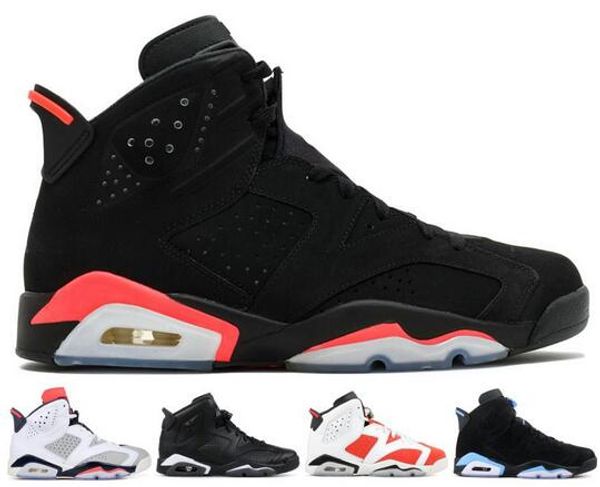 

6 6s psg flight nostalgia mens basketball shoes unc black cat infrared bred trainers athletic sneakers size 7-13