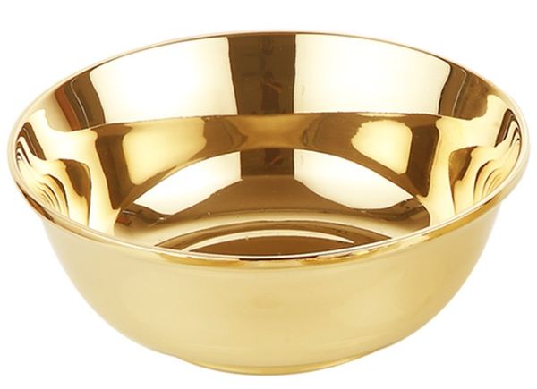 

8 inch thick brass bowl tableware home soup noodle bowl brass mixing rice bowl 1507