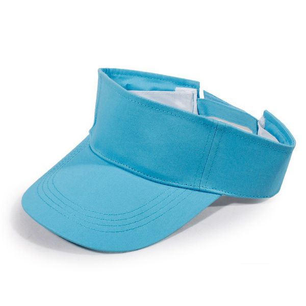 

plain visor sun cap sport hat adjustable solid color breathable for summer tennis beach bb55, Black;white