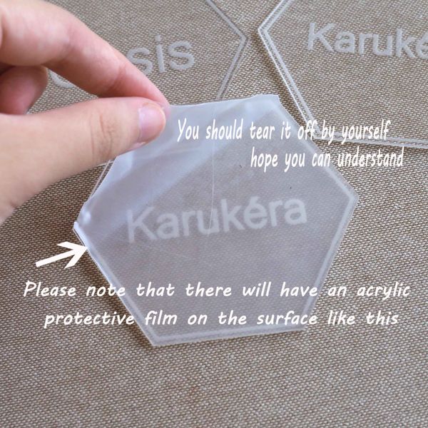 

прозрачная акриловая шестигранная escort место карта, свадебный стол декор