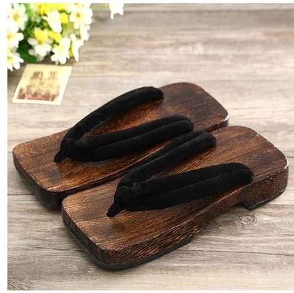 

summer men's sandals light and comfortable wooden male flip flops raft casual flip-flops slippers for men indoor shoes, Black