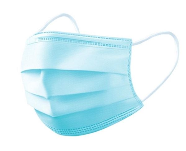 

dhl ship 50 1pcs set blue facedust 3 ply sleep mask ear loop breathable mouth facefor dust self masks elastic bylt