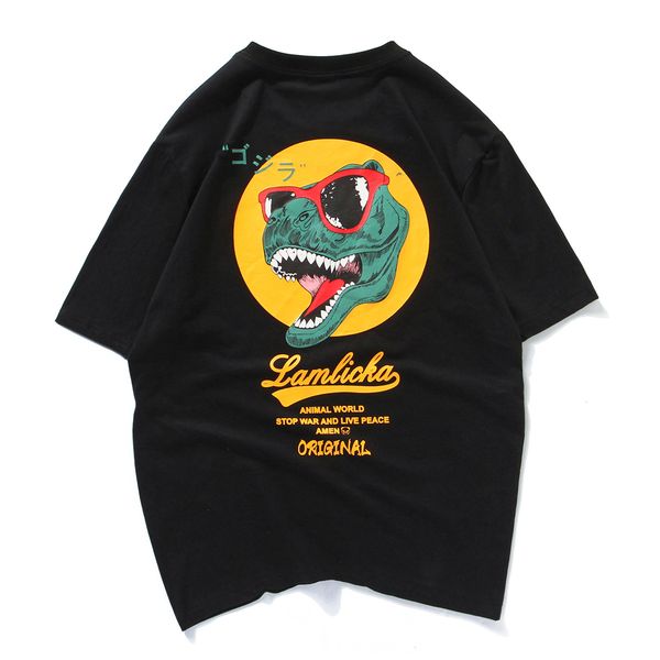 Camisetas Hombre Manga Corta Camisetas Blancas Hombre Camisetas Hombre Originales Dise/ño de impresi/ón de Dinosaurio Camisetas de Manga Corta con Estampado Casual de Primavera y Verano para Hombre