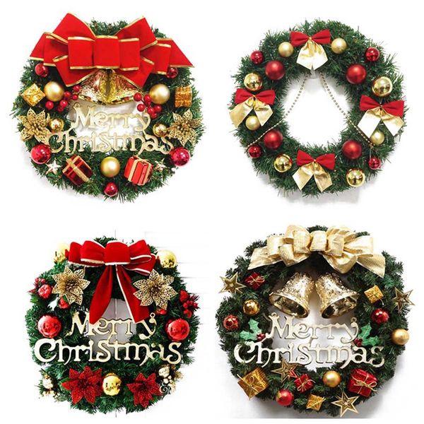 

christmas wreath artificial plant rattan circle wall decoration simulation fake flower door hanging wreath for home
