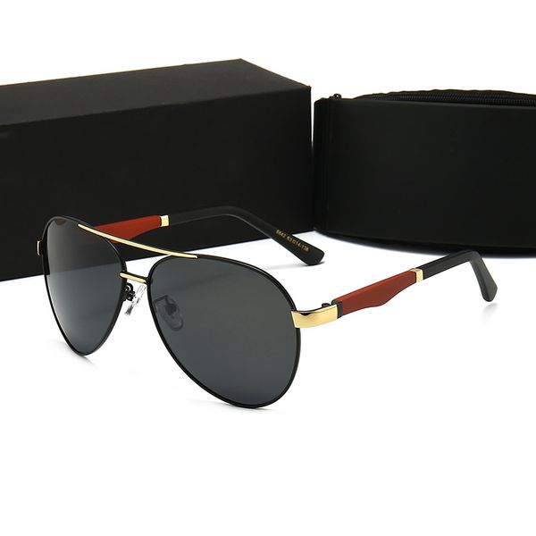 

selling brand designer men and women retro fashion sunglasses european and american metal frame uv protection trend new glasses, White;black