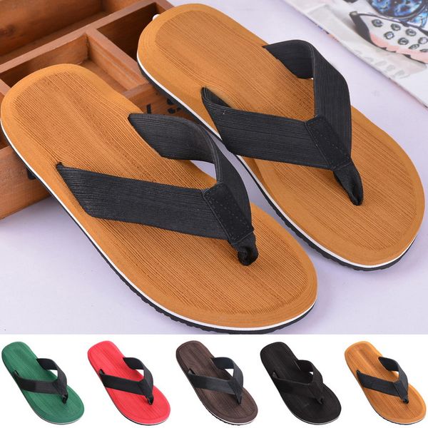 

men slippers and sandals 2 in 1 flat leisure soft beach slipper shoes for men outdoors beach walking breathable sandal, Black
