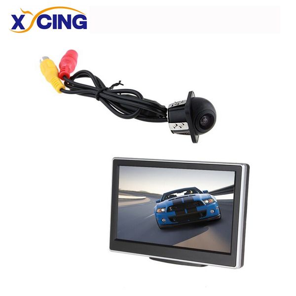 

xycing 5-дюймовый tft lcd цветной автомобильный монитор авто монитор заднего вида + e318 камера заднего вида автомобиля