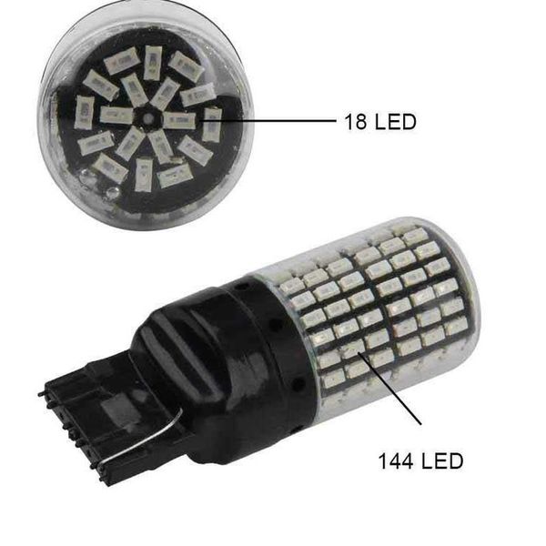 

2pcs canbus 3014-144smd 7440 1156 high-bright car led turn signal t20 7440 24v led bulbs brake light reversing light car lamp