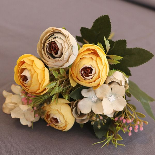 

rose decoration artificial flower wedding bouquet party centerpieces ornaments