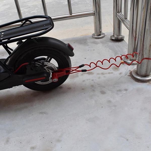 

the new electric bicycle bike disc brakes wheels anti-theft high strength security metal wire lock theft protection