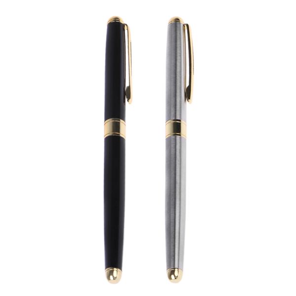 

fine rod writing metal classic signature ballpoint pen school office business, Blue;orange