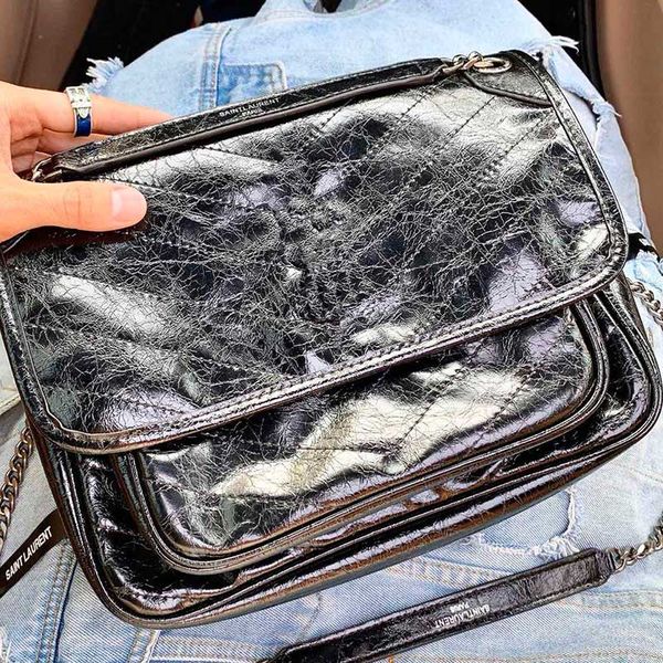 

горячие цепи плечо сумки женщин посыльного кошелек высокого crossbody сумка из телячьей сумки качества черной сумка