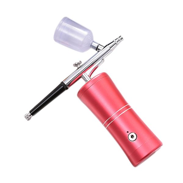 

multi-function rechargeable air spray airbrush kit 0.3 mm nozzle oxygen sprays sprayer can be used for beauty hydrating nail tat