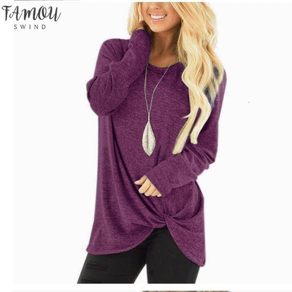 

women long sleeve soild t shirt casual slim autumn winter female ladies vogue korean clothes black gray plus size, White