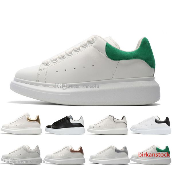 

designer shoes 3m reflective platform velvet red white black leather casual shoes for girl women men gold green flat sneakers size 36-45