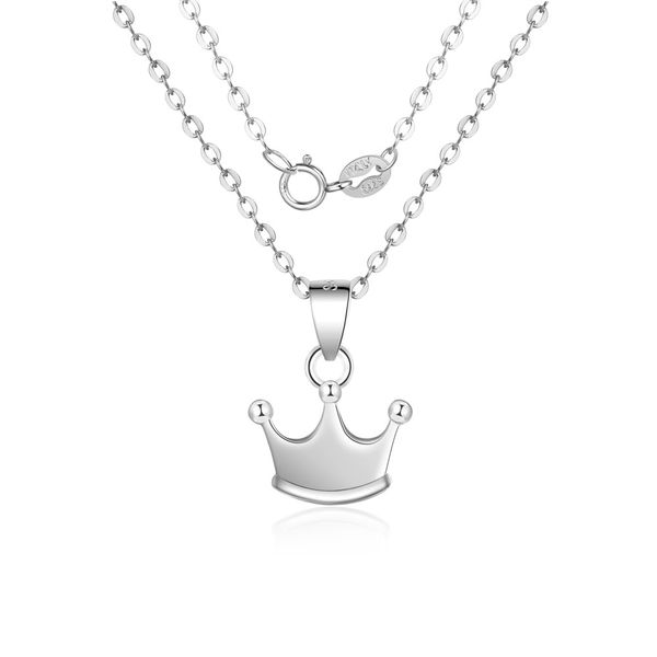 

fashion necklaces 2019 authentic 925 sterling silver crown pendant clavicle chain jewelry gifts women accessories wholesale