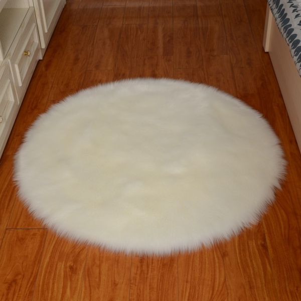 

soft faux fur wool bedroom living room sofa carpet plush carpets bedroom cover mattress xmas door window round rugs carpets