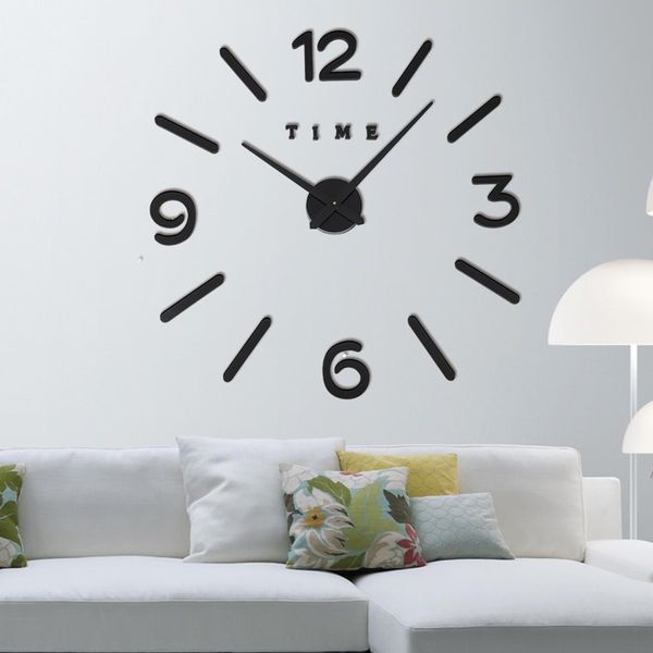 

2019 new wall clock quartz watch reloj de pared modern design large decorative clocks europe acrylic stickers living room klok