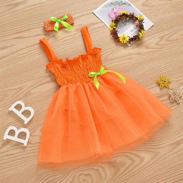 

summer toddler baby girls party tutu dress cotton tulle sundress clothes 2pcs, Red;yellow