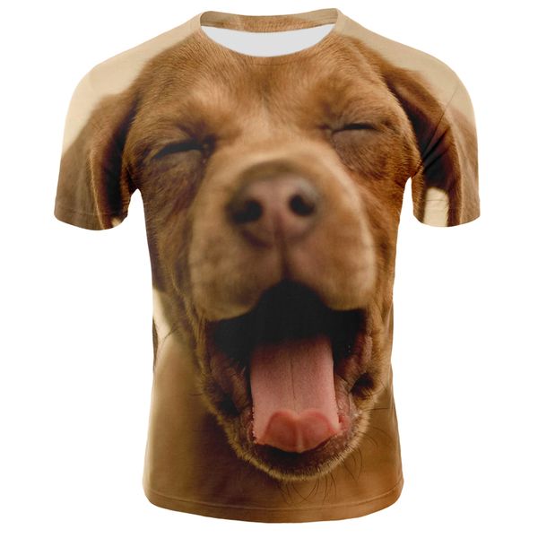 

2019 summer 3d printing men tshirt brand casual 3d printed tshirt men animal tees male street clothing plus size, White;black