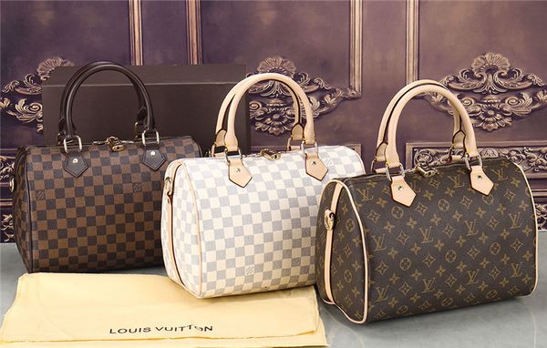 

Large capacity new de igner handbag plaid pattern houlder bag pu leather lock cro body ca ual bag bu ine me enger bag