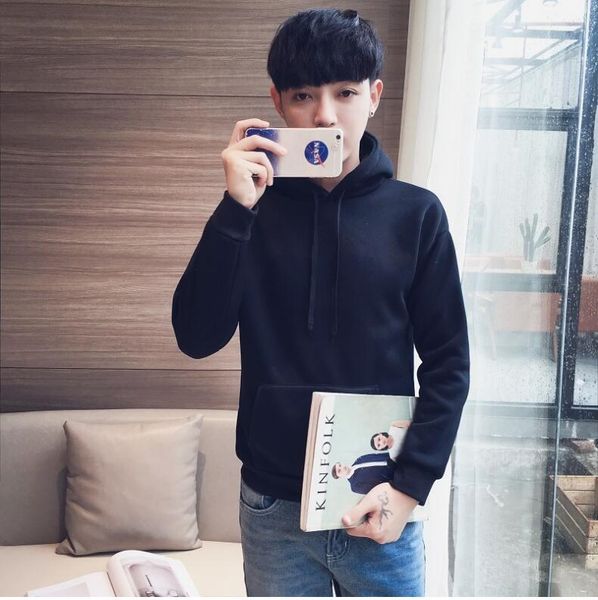 

2019 new ft19701 couple spring brand men/women's sport fleece sweatshirts long sleeve autumn casual cotton sweatshirt hoodies men, Black