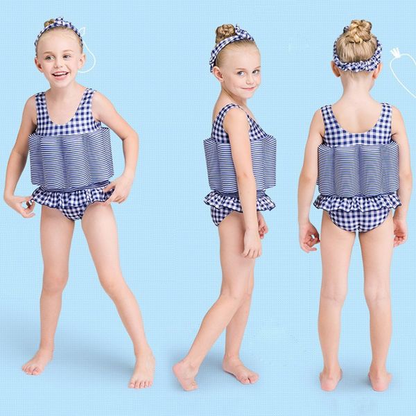 

new floating swimming suit detachable floating training bathing suit toddler buoyancy swimsuit infant boys girls swimwear child, White