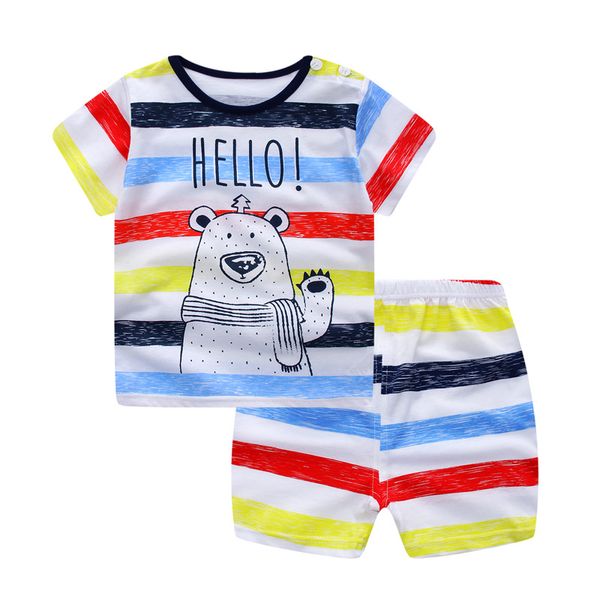 

summer short sleeve baby girls clothes sets pink striped princess outfits toddlers clothing baby girl clothing girl outfit, White