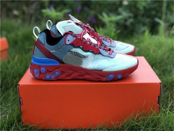 

undercover x react element 87 black white aq1090-100 ,aq1090-001 men women outdoor shoes authentic outdoor sneakers with box