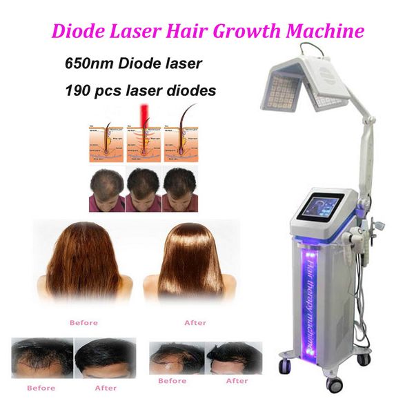 Articoli caldi! Macchina per la crescita dei capelli con laser a diodi per attrezzature mediche per il trattamento del diradamento dei capelli per uso in salone