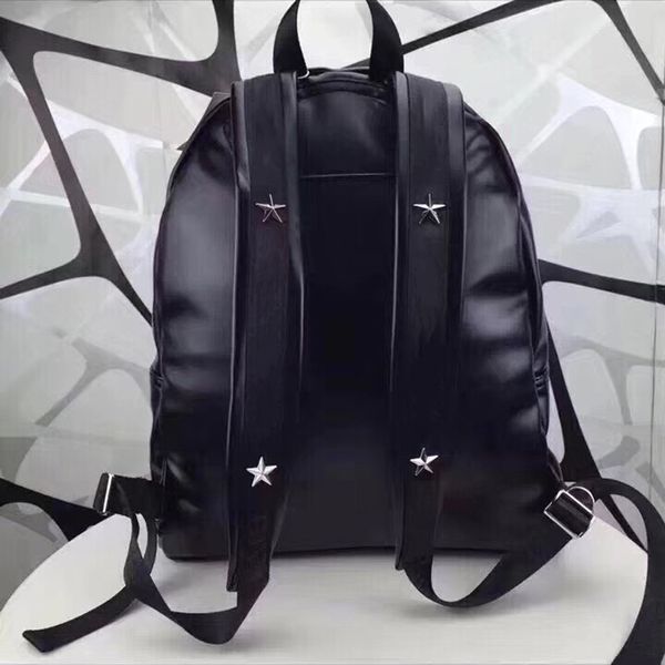 

luxury genuine leather backpack fashion metal cross casual designer school backpack shoulder bags travel outdoor backpack men women couples