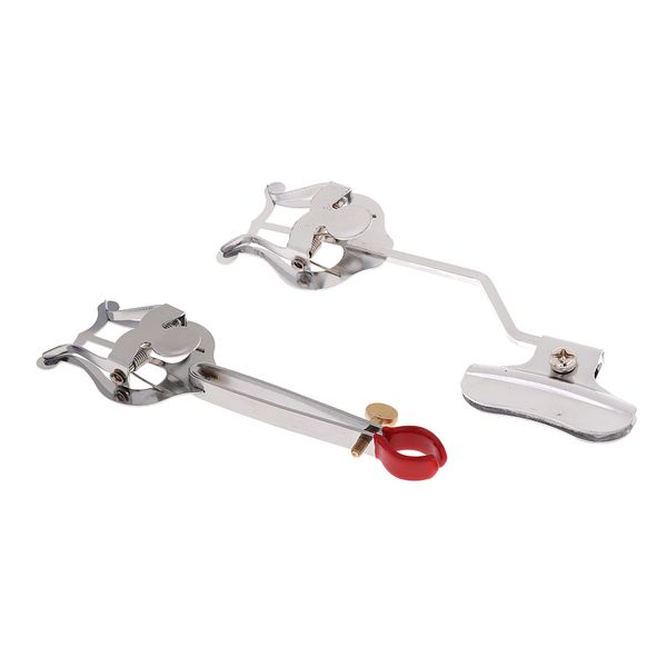 

2x metal trumpet trombone marching clamp-on lyre for brass instrument parts