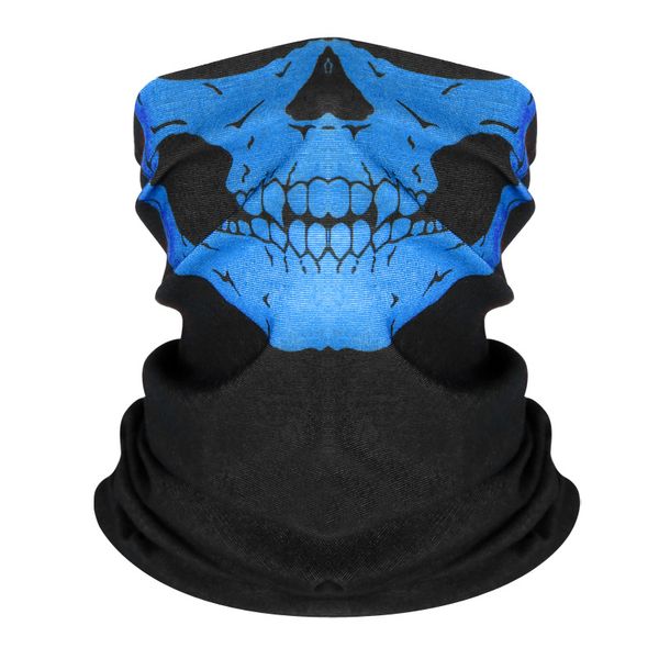 Bandane con teschio senza cuciture Hip Hop Foulard magico Maschera da equitazione Tubo Collo Viso Foulard Sport Fascia magica Stampa teschio Bandana GGA3331-5