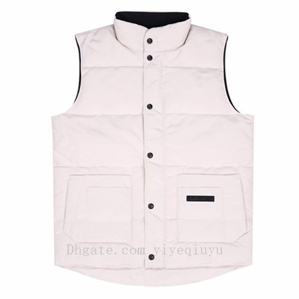 

2019 mens designer winter coats canada vests luxury goose down doudoune parka windbreaker down vest canadian women oie vestidos, Black;white