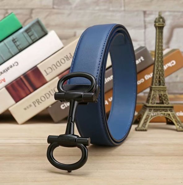 

fashion designer men and women belts, casual wild automatic model metal buckle belt wholesale0095, Blue;gray
